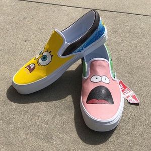 Spongebob & Patrick Vans (off the wall)